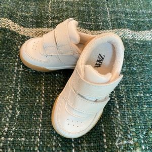 Zara White Velcro Sneakers Toddler